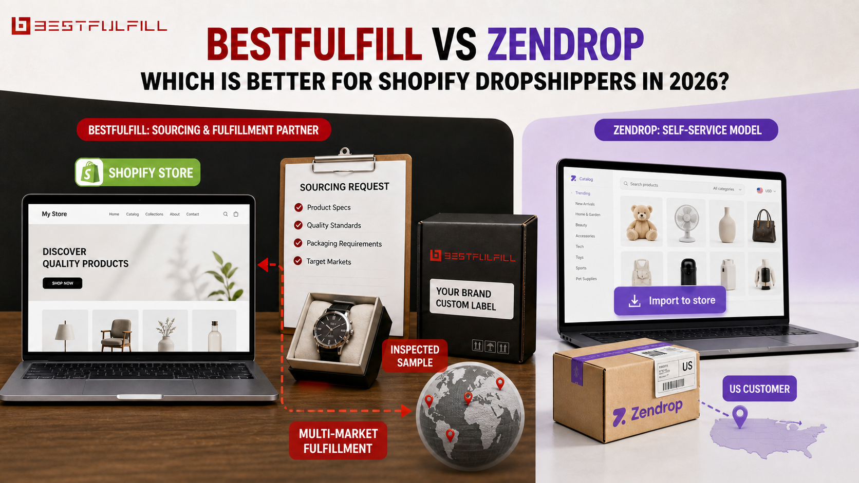 Bestfulfill vs Zendrop: Which Is Better for Shopify Dropshippers in 2026?